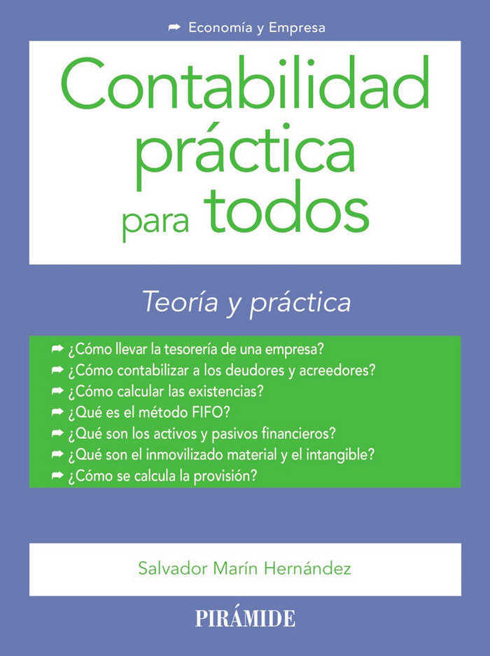 CONTABILIDAD PRACTICA PARA TODOS | MARIN HERNANDEZ, SALVADOR | PIRAMIDE | 9788436840919 Imagen principal del producto