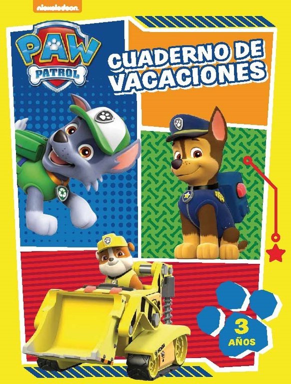 Cuaderno de Vacaciones 3 Años Patrulla Canina Imagen principal del producto