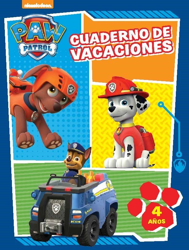 Cuaderno de Vacaciones 4 Años Patrulla Canina