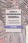 SOBRE LA RESPONSABILIDAD CRIMINAL - 9788437506838