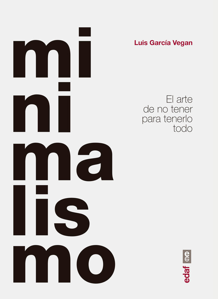 MINIMALISMO | GARCIA VEGAN, LUIS | EDAF | 9788441440821