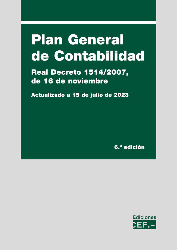 PLAN GENERAL DE CONTABILIDAD - 9788445444061 Imagen principal del producto