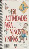 150 ACTIVIDADES PARA NIÑOS Y NIÑAS DE 3 AÑOS I Vialles, Catherine I Ediciones Akal I 9788446003779