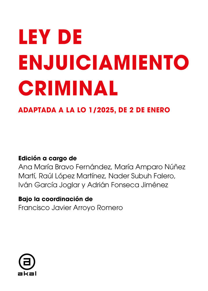 LEY DE ENJUICIAMIENTO CRIMINAL - 9788446056508
