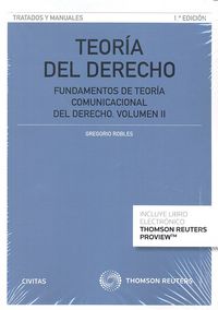 TEORIA DEL DERECHO VOL II 1ªED FUNDAMENTOS TEORIA COMUNICAC - 9788447053278 Imagen principal del producto