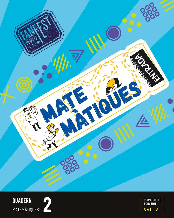 QUADERN MATEMATIQUES 2º de Primaria CATALUÑA 23 FANFEST | AA,VV | 9788447949571 (Baula) Imagen principal del producto