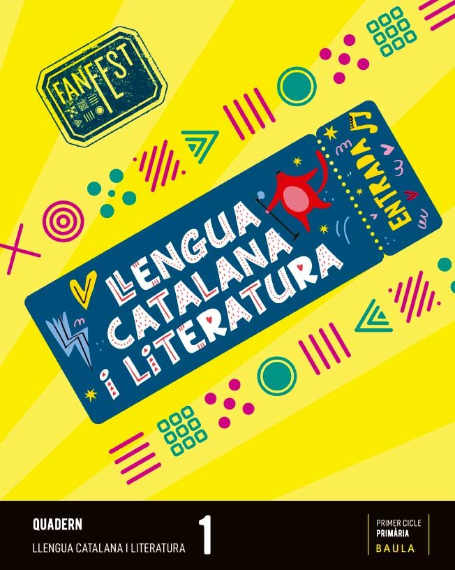 QUADERN LLENGUA CATALANA 1oEP CATALUÑA 23 FANFEST ESPIRAL | DEPARTAMENT D'EDICIONS EDUCATIVES DE BAU | 9788447950287 (Baula)