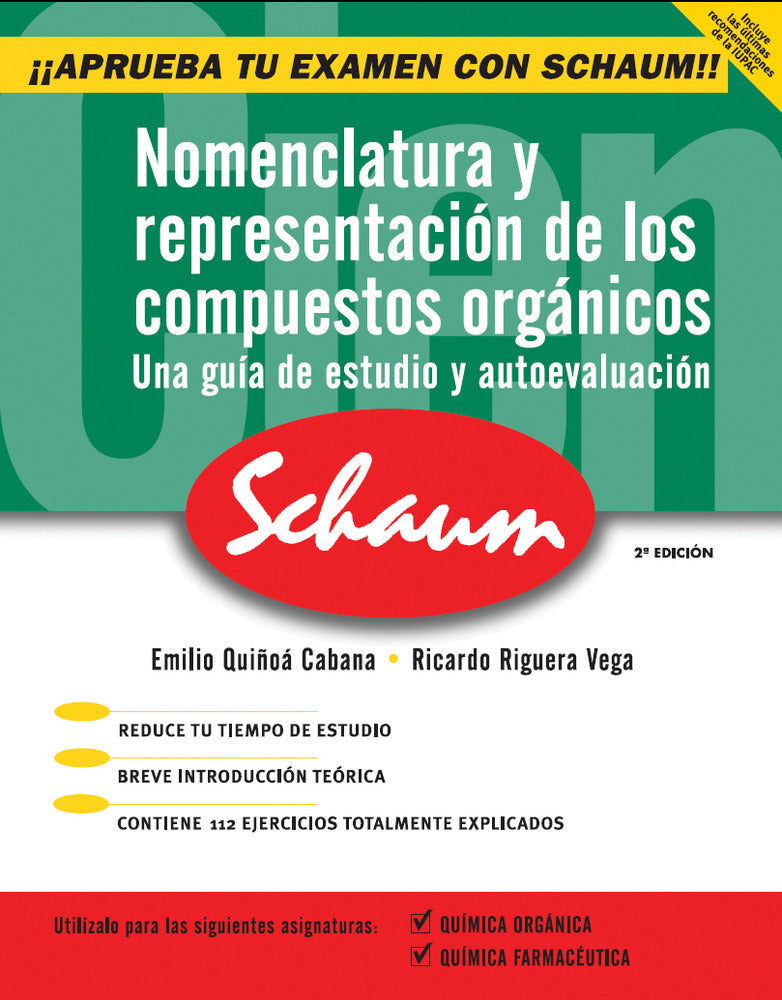 Nomenclatura y representacion de los compuestos organicos. Quiñoa Cabana, Emilio (McGraw-Hill Interamericana de España S.L.) 9788448143633