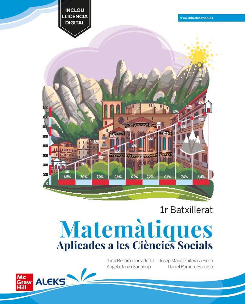 ✅ MATEMATIQUES CCSS 1ºNB CATALAN 22 LOMLOE I BESORA,JORD, GUITERAS,JOSEP MARIA, JANE, I MCGRAW-HILL I 9788448631369 Imagen principal del producto