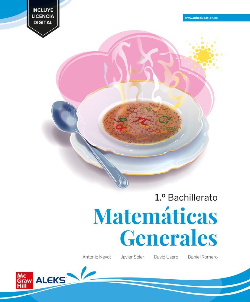 ✅ MATEMATICAS GENERALES 1ºNB 22 LOMLOE I NEVOT I MCGRAW-HILL I 9788448632625 Imagen principal del producto