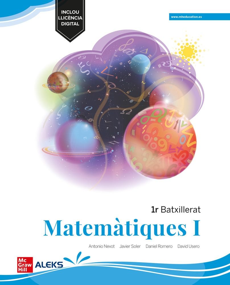 ✅ MATEMATIQUES 1ºNB CATALAN 22 MEDITERRANIA LOMLOE I NEVOT,ANTONIO, SOLER,JAVIER, ROMERO,DANI I MCGRAW-HILL I 9788448634940 Imagen principal del producto