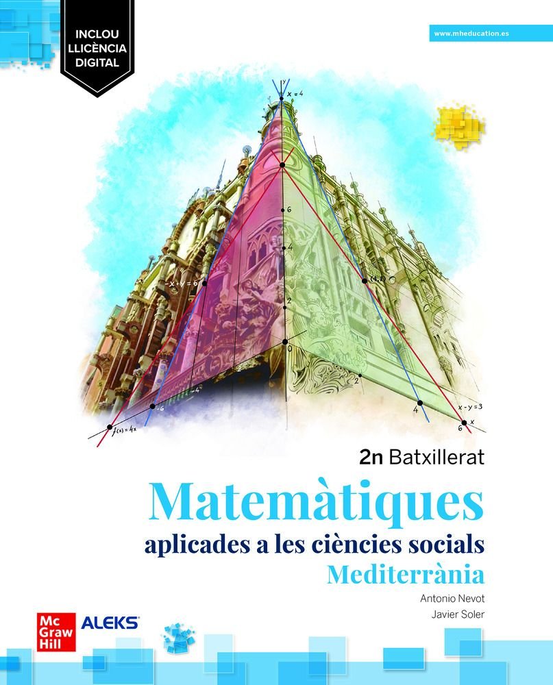 ✅ MATEMATIQUES APLICADES CCSS 2ºBACH MEDITERRANIA 23 LOMLOE I NEVOT, A,/ SOLE I MCGRAW-HILL I 9788448639204 Imagen principal del producto