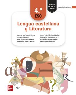 ✅ LENGUA CASTELLANA Y LITERATURA 4º ESO. INCLUYE GUÍAS DE LECTURA. EDICIÓN LOMLOE VV.AA. MCGRAW-HILL / INTERAMERICANA DE ESPAÑA - 9788448640477 Imagen principal del producto