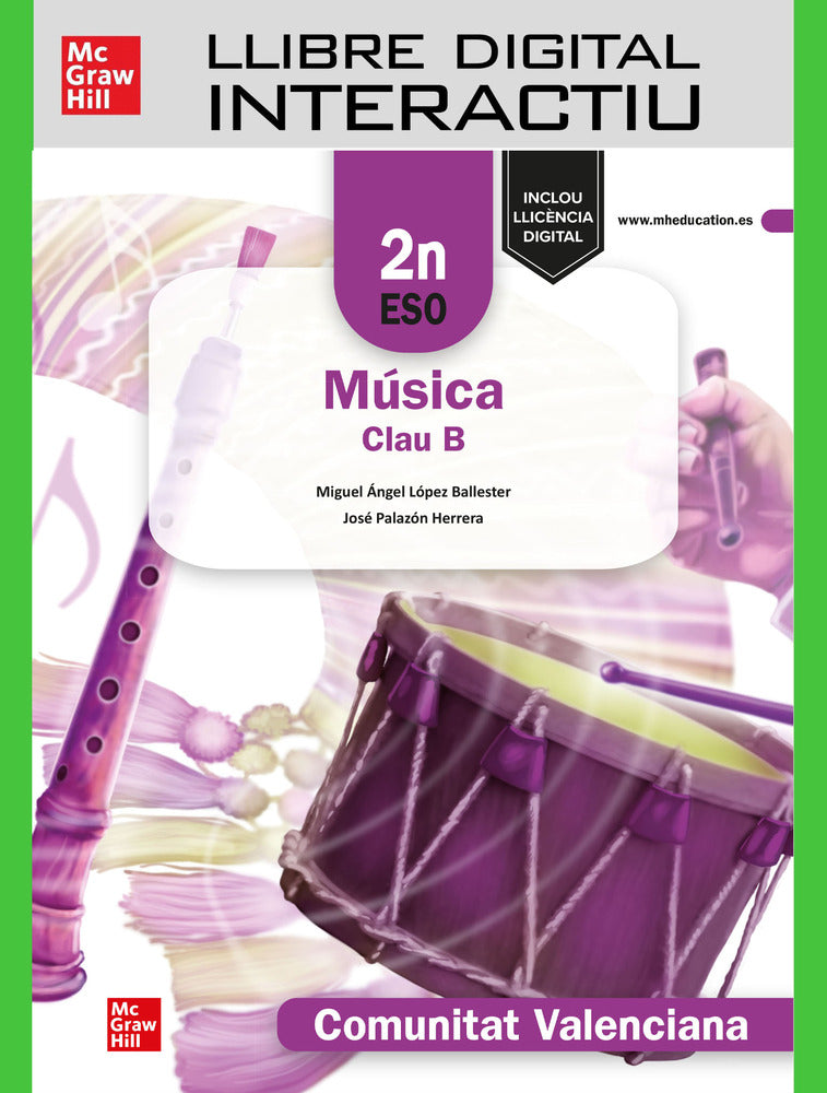 Llibre de treball. Música Clau B - 2n ESO. Comunitat Valenciana. Aa. Vv. (McGraw-Hill Interamericana de España S.L.) 9788448647926