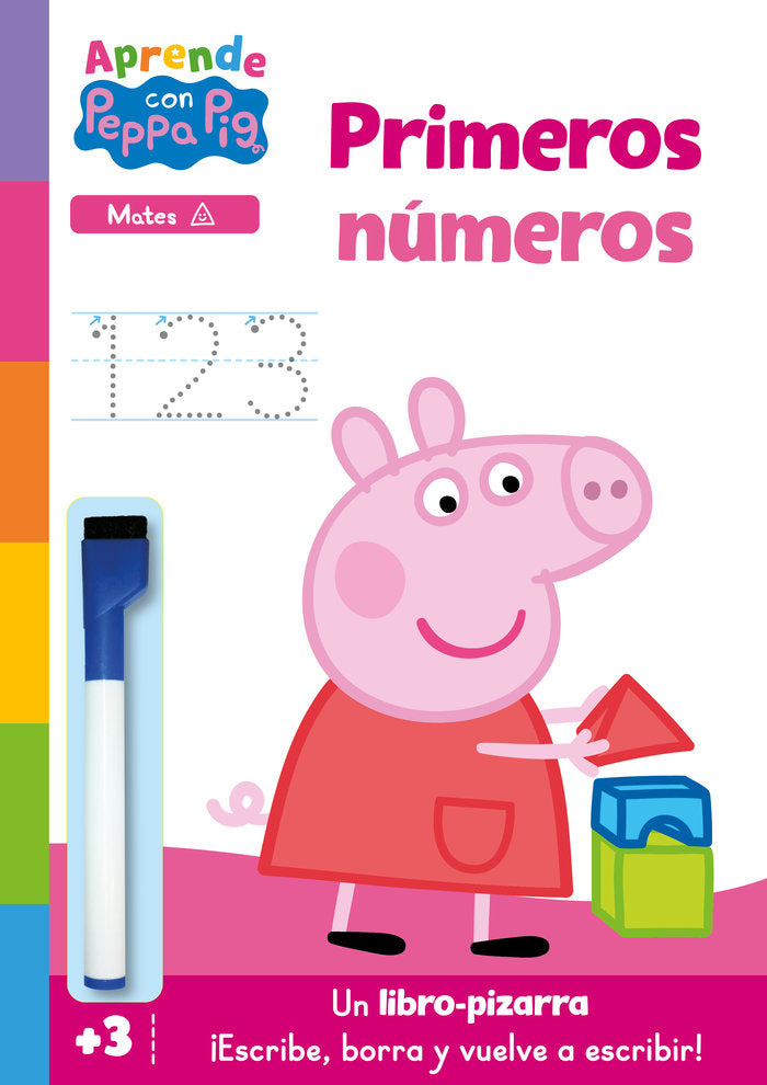 Peppa Pig. Primeros Aprendizajes - Aprendo con Peppa Pig. Primeros Números (libro-pizarra): ¡escribe, Borra y Vuelve a Escribir!