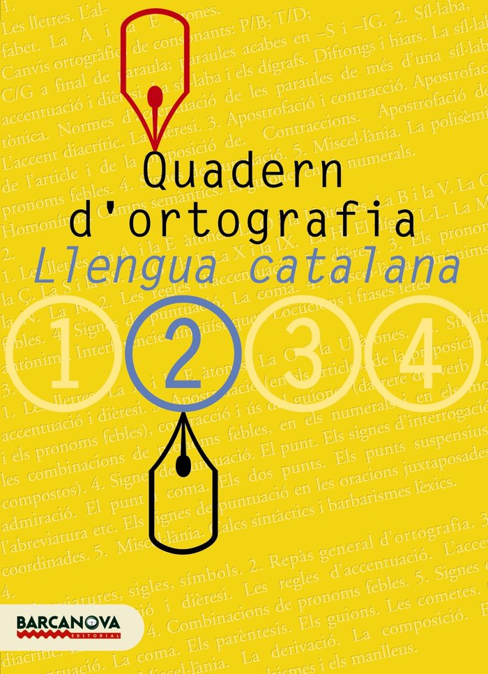 Quadern d'ortografia 2 | Varios autores | 9788448917111 (BARCANOVA EDITORIAL (CATALUÑA)) Imagen principal del producto