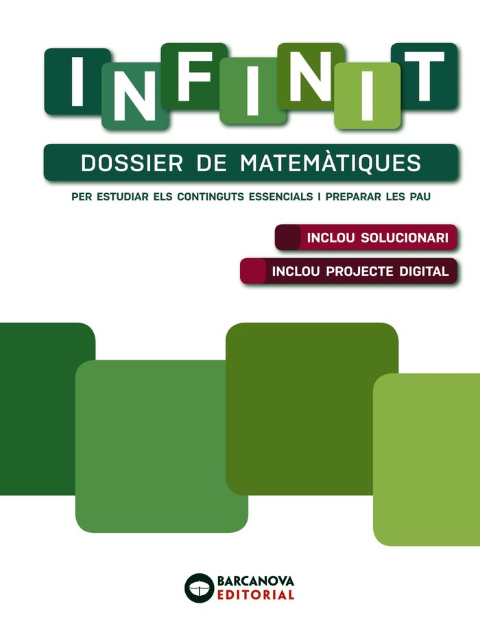 ✅ DOSSIER MATEMATIQUES INFINIT PAU NB 2022 CAT/BAL I SABAN, DOLORS / MARTINEZ, JUAN CARLOS / I BARCANOVA EDITORIAL (CATALUÑA) I 9788448953645