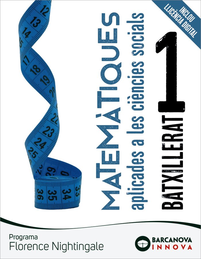 ✅ MATEMATICAS 1ºNB BALEAR/CAT FLORENCE APLICADES INNOVA 22 I COLERA JIMENEZ, J,/OLIVEIRA GONZALEZ, Mª I BARCANOVA EDITORIAL (CATALUÑA) I 9788448957766 Imagen principal del producto