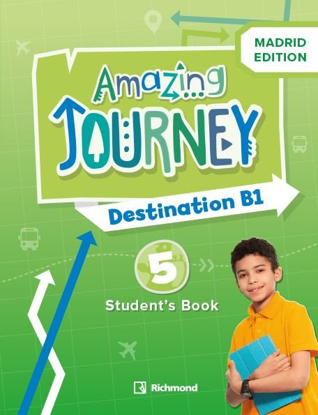 AMAZING J. DESTINATION B1 5 STD MADRID | Varios autores | 9788466840200 (Richmond Santillana) Imagen principal del producto