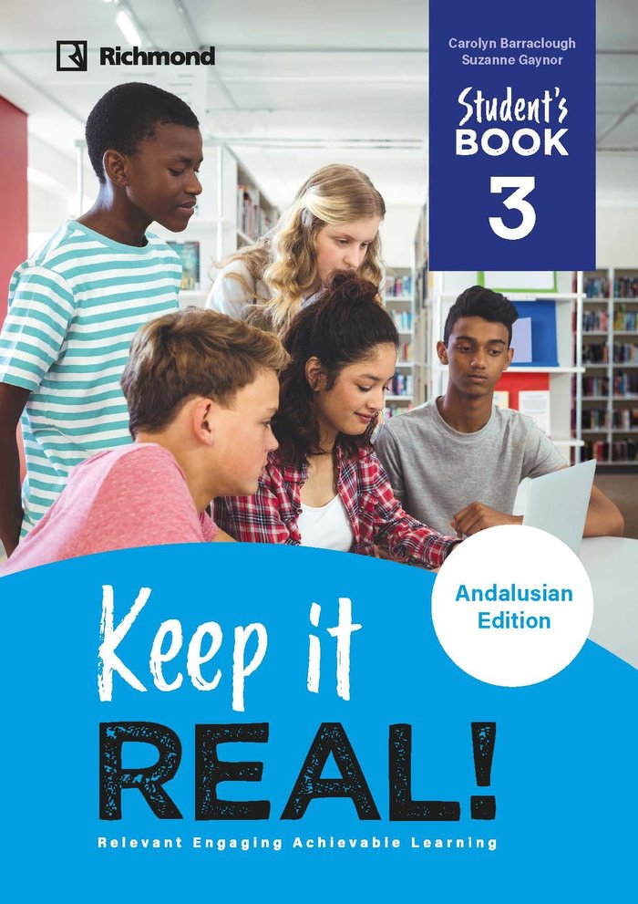 KEEP IT REAL! 3 STUDENT'S ANDALUCIA | Varios autores | 9788466841016 (RICHMOND SANTILLANA) Imagen principal del producto