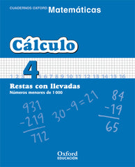 Matemáticas Primaria Cuadernos de Cálculo 4 | Varios autores | 9788467324280 (OXFORD)