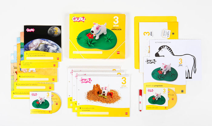 GUAU 3AÑOS 3oTRIMESTRE 13 ANDALUCIA SMGLO03EI | Varios Autores | 9788467561715 (Sm)