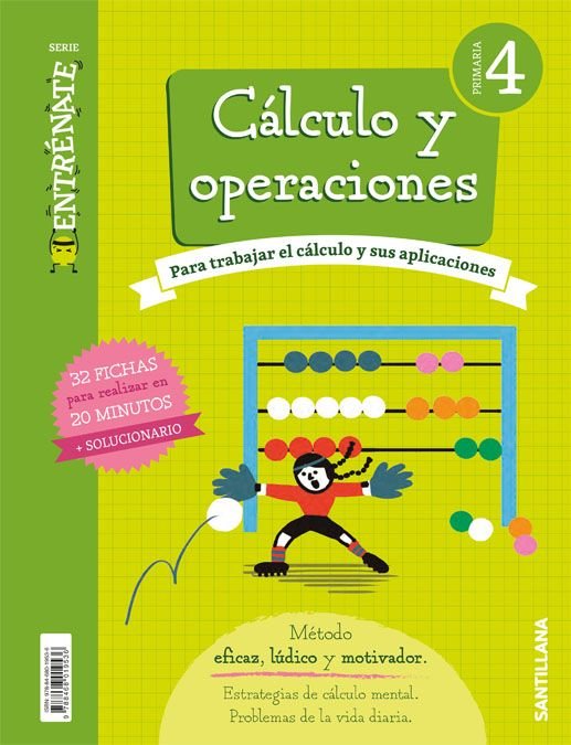 CUADERNO CALCULO SERIE ENTRENATE 4 PRIMARIA | Varios autores | 9788468019536 (Santillana) Imagen principal del producto