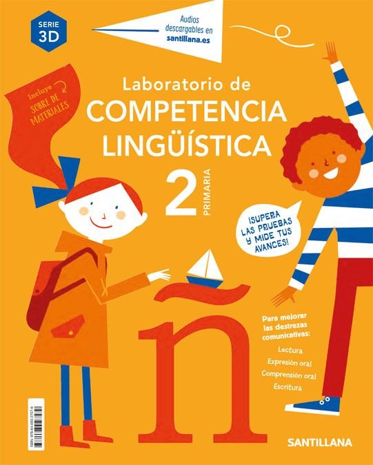 LABORATORIO COMPETENCIA LINGUISTICA 2º de Primaria 3D 20 ENTRENATE | AA,VV | 9788468027579 (Santillana) Imagen principal del producto
