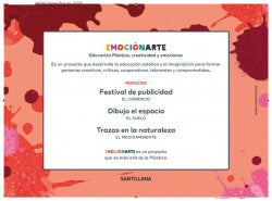 Plastica y Visual 4 Primaria Cuaderno con Ficha Emocion Rojo ED19