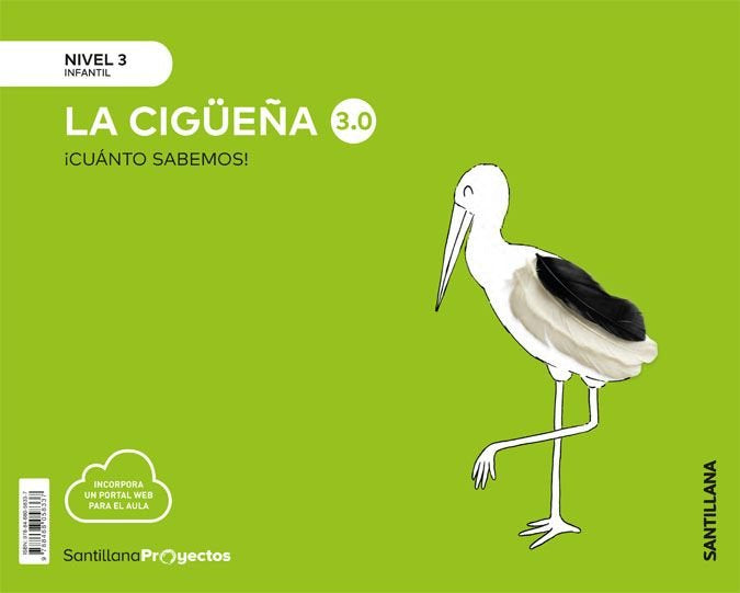 CUANTO SABEMOS 3,0 3 LA CIGUEÑA 5AÑOS 20 | AA,VV | 9788468058337 (Santillana) Imagen principal del producto