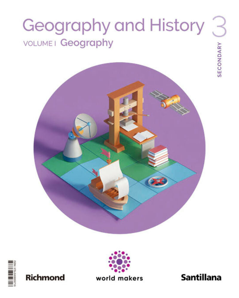 ✅GEOGRAPHY & HISTORY 3º ESO MAKING WORLDS ED 2022 (edición en inglés) - 9788468059716 Imagen principal del producto