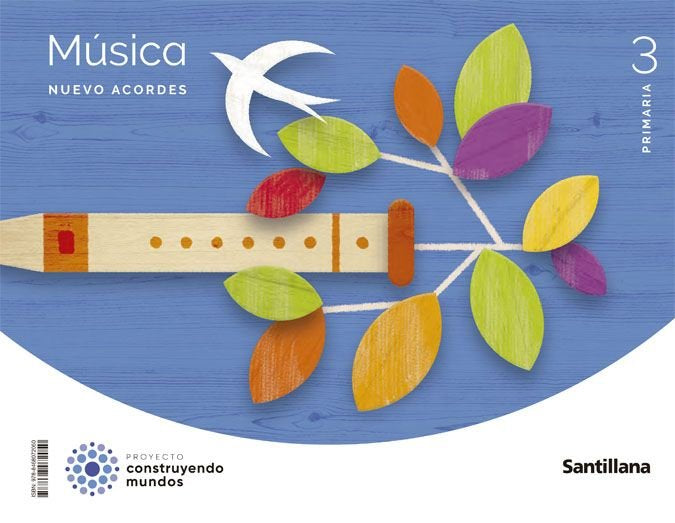 MUSICA NUEVO ACORDES 3 PRIMARIA CONSTRUYENDO MUNDOS | Varios autores | 9788468072050 (Santillana) Imagen principal del producto