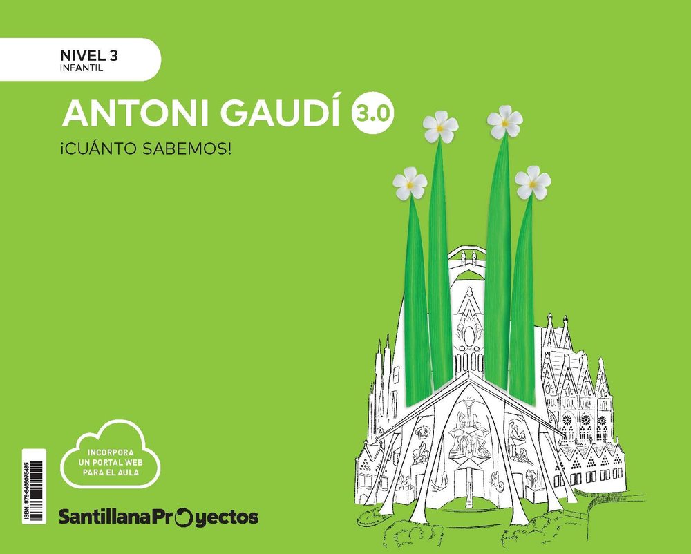 CUANTO SABEMOS 3,0 3 GAUDI 5AÑOS 24 | AA,VV | 9788468075495 (Santillana) Imagen principal del producto