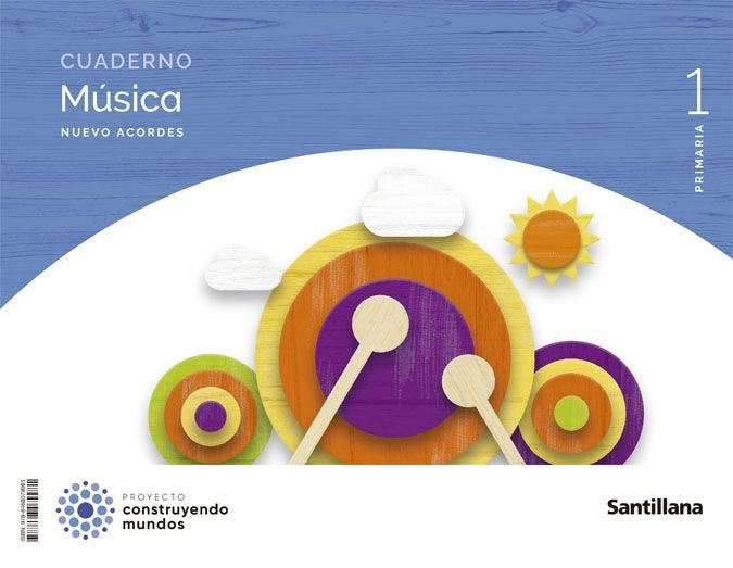 CUAD,MUSICA 1oEP NUEVO ACORDES 22 ACORDES | AA,VV | 9788468079981 (Santillana) Imagen principal del producto
