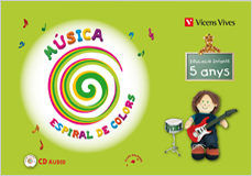 ESPIRAL MAGICA, MUSICA 5-6 ANYS BALEARS | PEREZ CALAFELL, MATILDE | 9788468200163 (Vicens Vives) Imagen principal del producto