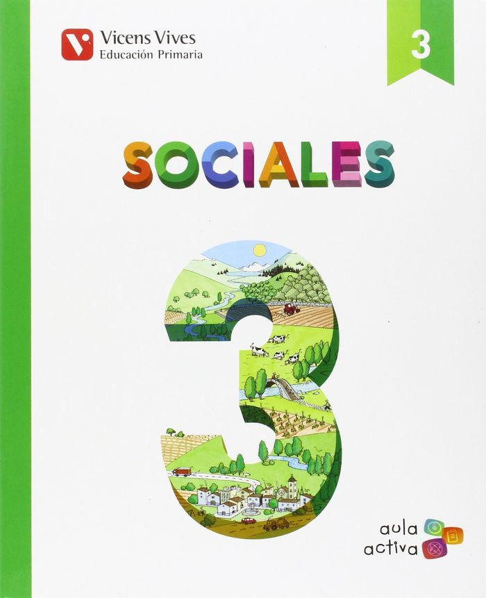 Ciencias Sociales 3º EP Aragón Aula Activa 16 (Vicens Vives) - 9788468220567 Imagen principal del producto