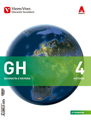 Geografía Historia 4º ESO Extremadura 16 Aula 3D (Vicens Vives) - 9788468225678 Imagen principal del producto