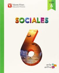 Sociales 6º EP Madrid 15 Aula Activa VICCSO16EP (Vicens Vives) - 9788468228495 Imagen principal del producto