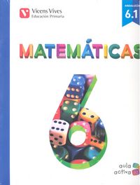 Matemáticas 6º EP Trimest, Andalucía 15 Aula Activa VICMAT16EP (Vicens Vives) - 9788468230825 Imagen principal del producto