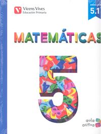 Matemáticas 5º EP Trimest, Andalucía 15 Aula Activa VICMAT15EP (Vicens Vives) - 9788468231297 Imagen principal del producto