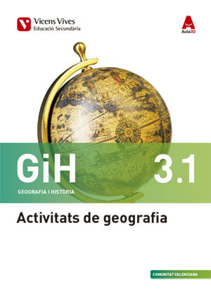 Quadern Geografía Historia 3º ESO Valencia 15 Aula 3D (Vicens Vives) - 9788468232874 Imagen principal del producto