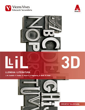 Quadern Llengua 3º ESO Valencia 15 Diversitat Aula 3D (Vicens Vives) - 9788468232935 Imagen principal del producto