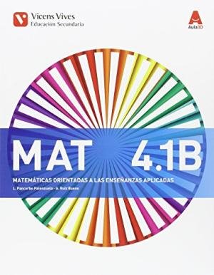 Matemáticas 4º ESO B 4, 1 Aplicadas Aula 3D 16 (Vicens Vives) - 9788468235769 Imagen principal del producto