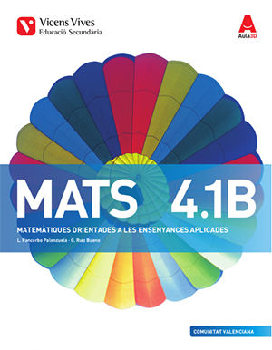 Matemàtiques 4º ESO B Valencia Trim Aplicades 16 Aula 3D (Vicens Vives) - 9788468236209 Imagen principal del producto