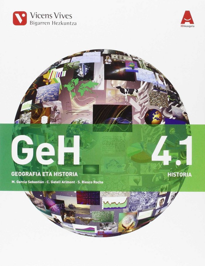 Geografía Historia 4º ESO 4, 1 Ikasgela Navarra 16 Aula 3D (Vicens Vives) - 9788468237190 Imagen principal del producto