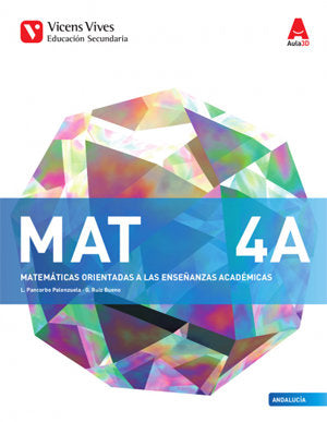 Matemáticas 4º ESO CCNN Andalucía Aula 3D 17 (Vicens Vives) - 9788468239279 Imagen principal del producto