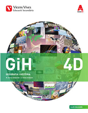 Quadern Geografía Historia 4º ESO Baleares 16 Aula 3D (Vicens Vives) - 9788468240145