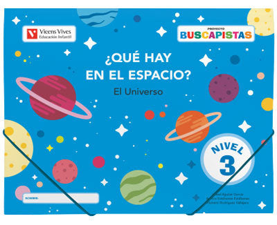 BUSCAPISTAS NIV,3 5AÑOS 20 QUE HAY EN EL ESPACIO | I, AGUILAR / A, ESTEBANEZ / N, RODRIGUEZ | 9788468242538 (Vicens Vives) Imagen principal del producto