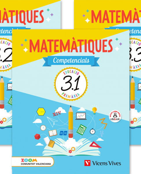 Quadern Matemàtiques Competenc, 3º EP Valen, 19 Zoom (Vicens Vives) - 9788468255965 Imagen principal del producto