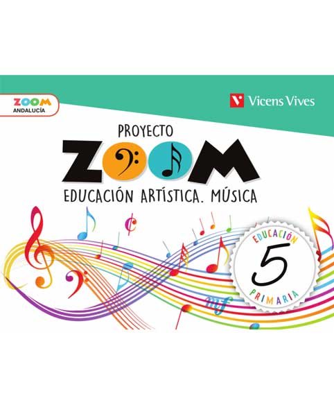 Música 5º EP Andalucía 19 Zoom (Vicens Vives) - 9788468262253 Imagen principal del producto
